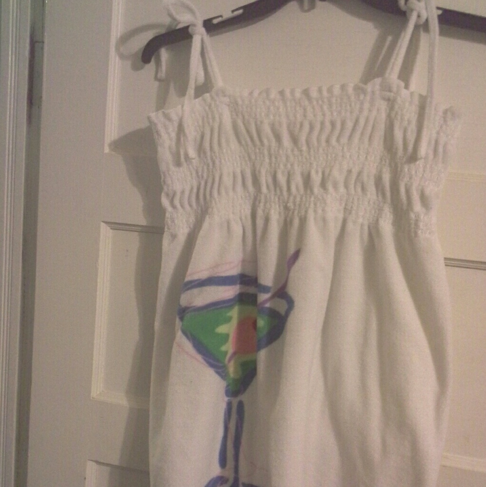 Secret Treasures white cover-up size L (14-16)